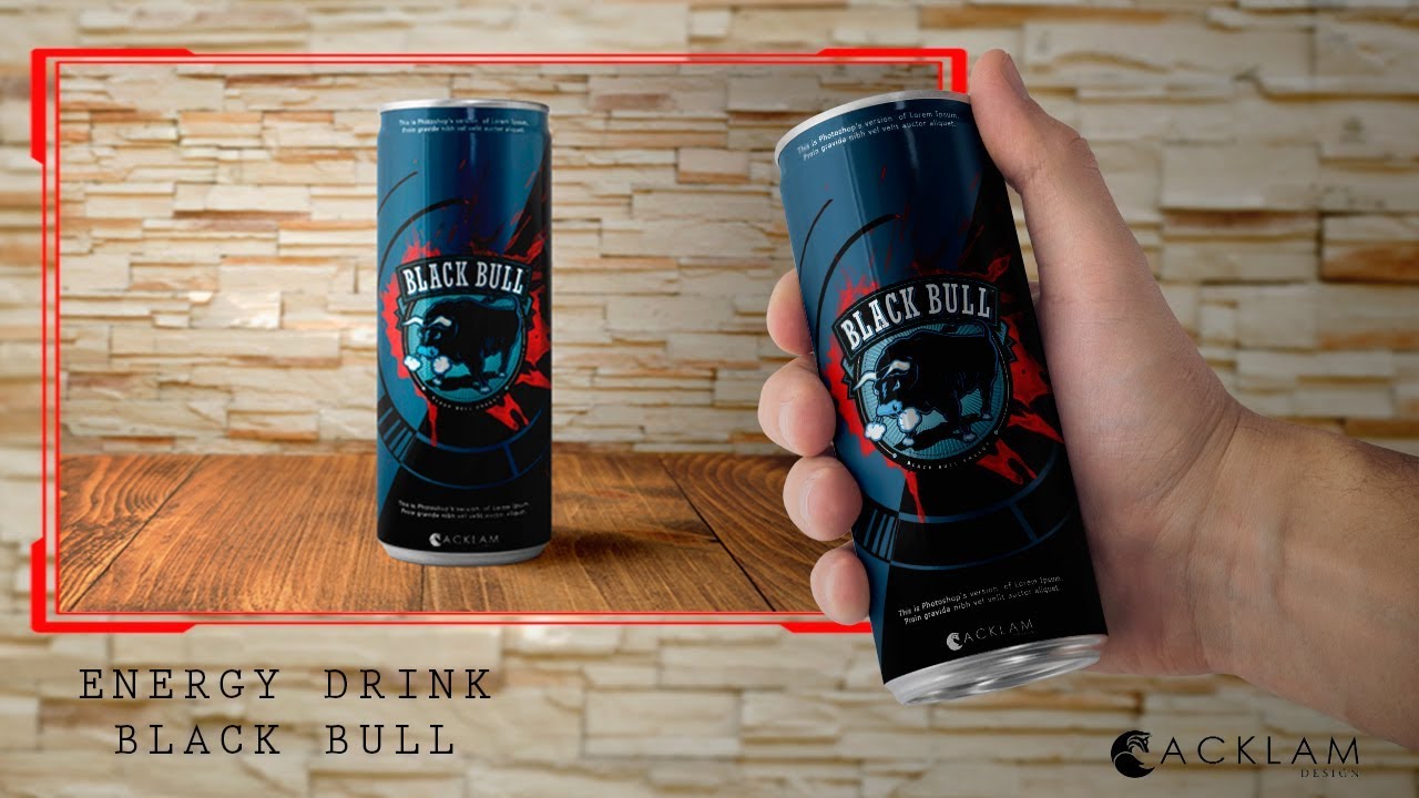 Download Mockup Energy Drink Free 3D / Energy Drink Can Mockup ...