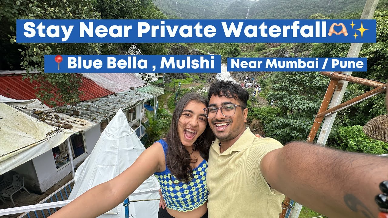 Private Waterfall Staycation Near Mumbai & Pune | Blue Bella Mulshi Luxury Tipi Tents ⛺