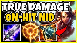 ON HIT NIDALEE TOP IN SEASON 11 IS ACTUALLY GOOD?! TRUE DAMAGE AUTOS! - League of Legends
