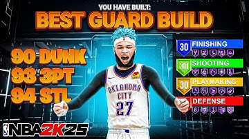 BEST GUARD BUILD IN NBA 2K25! Best ALL-AROUND GUARD BUILD! Best Build NBA 2K25!
