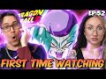 FRIEZA CUT IN HALF Girlfriend Reacts To DBZ For The First Time DBZ Kai Episode 52 Reaction