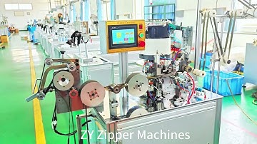 ZY-605R-C Full-automatic Plastic Zipper Chain Joining And Slider Mounting Machine