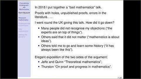 Formalising Undergraduate Mathematics (CICM13, July 2020)
