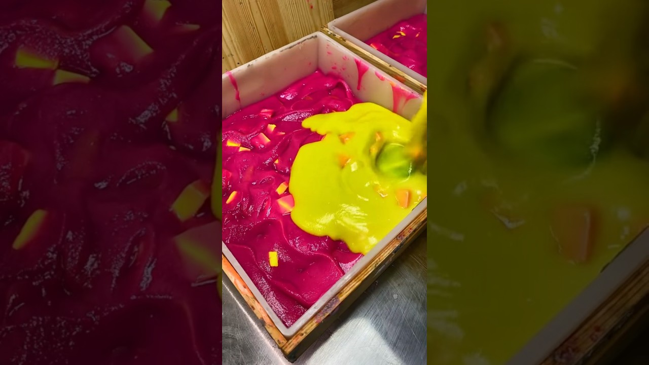 A very colorful soap !