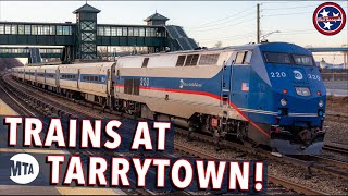 Metro North/Amtrak at Tarrytown Station [4K]