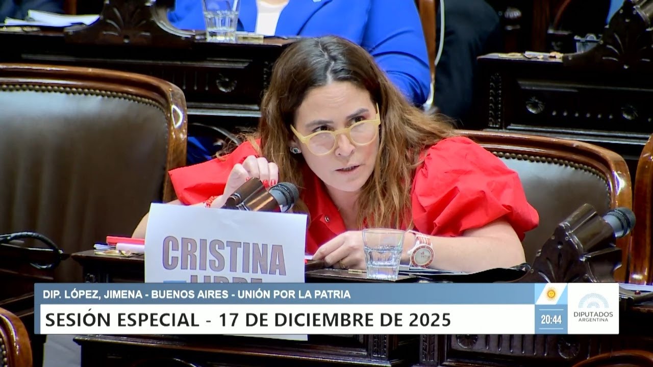 Diputada López, Jimena - UxP - Sesión 17-12-2025 - PL