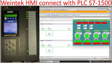 Weintek HMI connect with PLC S7-1500