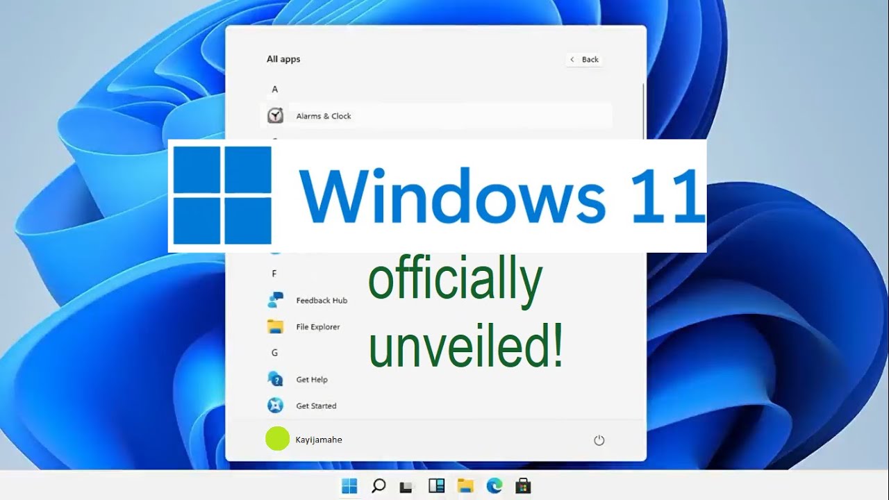 WINDOWS 11 OFFICIALLY UNVEILED!!! SEE WHAT'S NEW WITH WINDOWS 11...