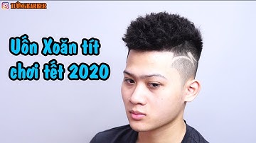 Uốn xoăn tít Premlock chơi tết 2020 tại TƯỜNG BARBER