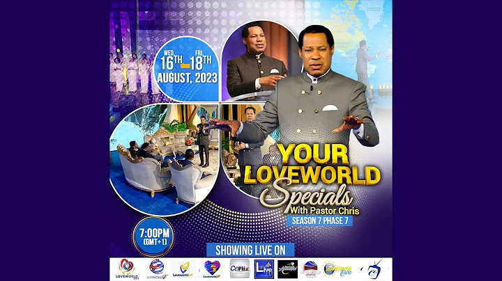 💥💥TOMORROW!!💥💥 Your Loveworld Specials with Pastor Chris | August 16 to 18, 2023 at 2pm Eastern
