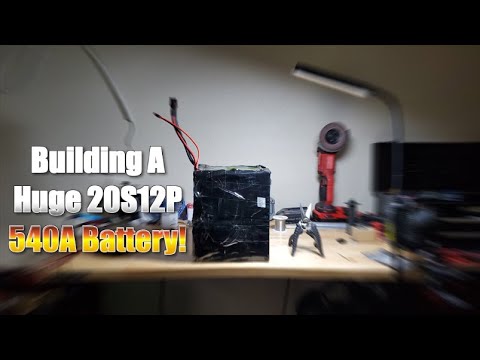 Building A Huge D.I.Y 72v Battery Pack For The Electric Chopper - YouTube