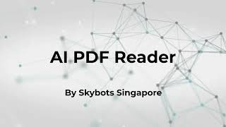 Skybots AI PDF Reader
