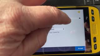 Trimble TDC600 Export measured point and upload to dropbox
