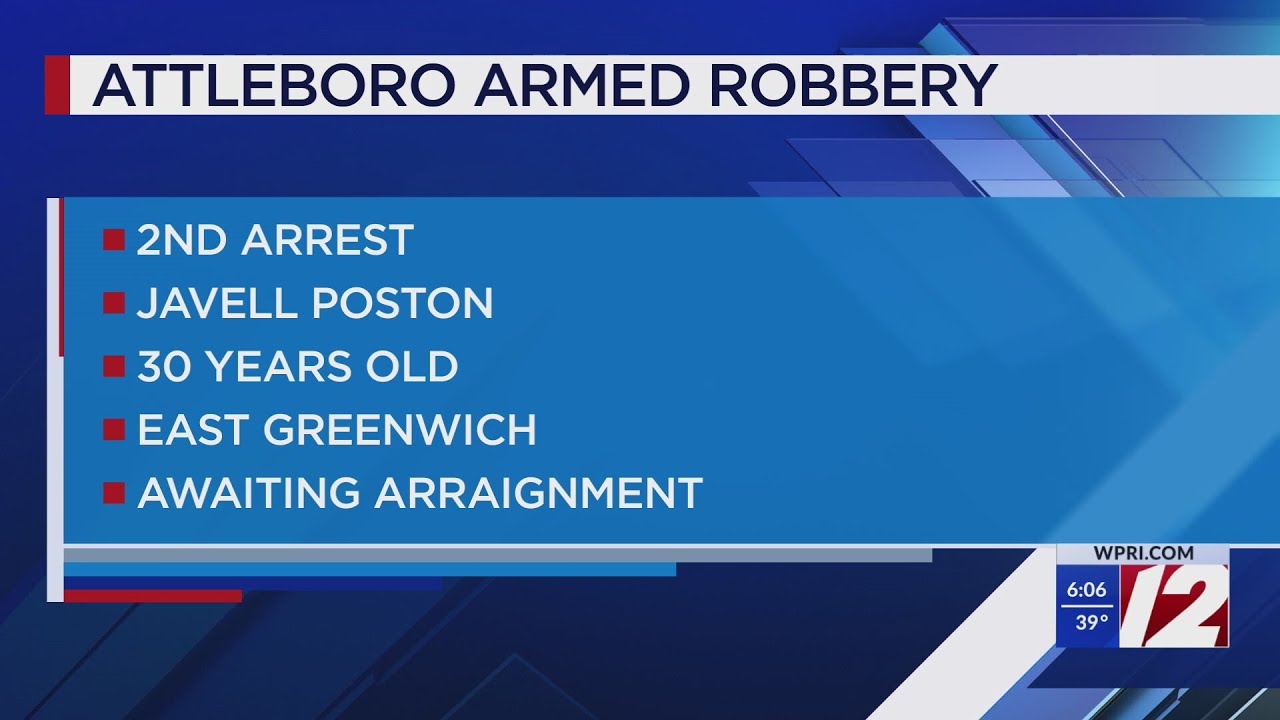 Second Attleboro armed robbery suspect arrested - YouTube