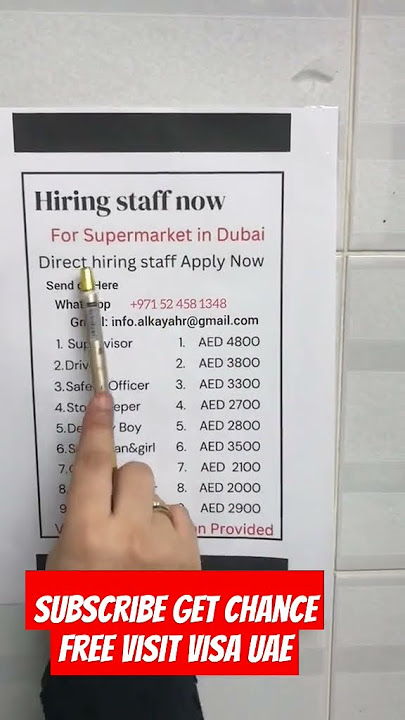 hiring staff now for supermarket in dubai #dubaijobs #dubaicareers