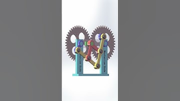 Pantograph for reversing rotation 2 #mechanism #3D printing #STEM #CAD#Solidworks #Relaxing