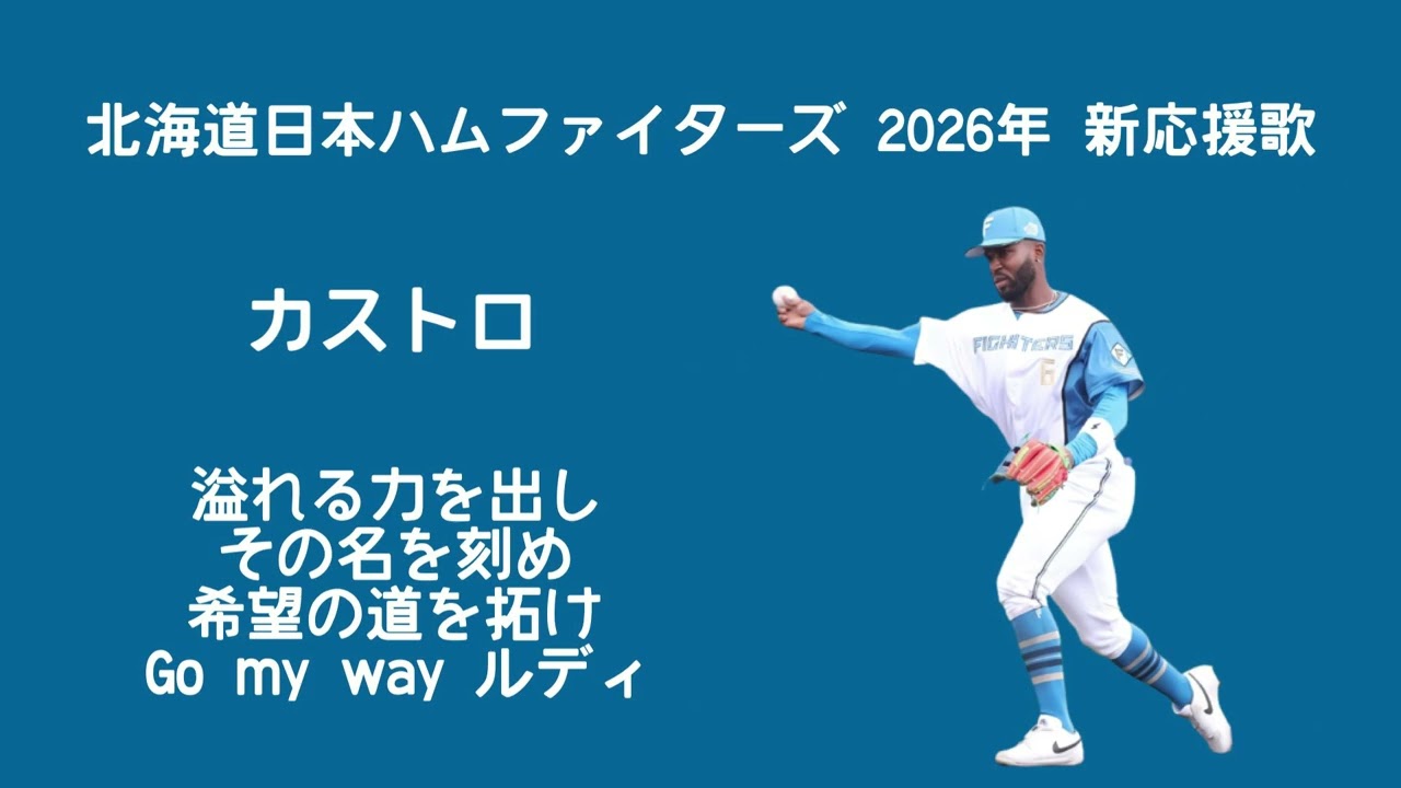 北海道日本ハムファイターズ カストロ 新応援歌 - YouTube