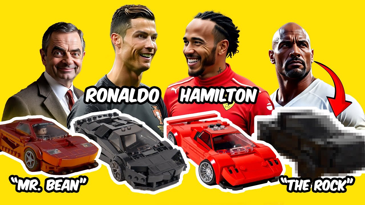 I Built Celebrity CARS Out of LEGO...