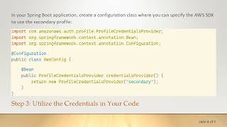 How to Override Default AWS Profile for Spring Boot Applications