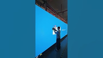 Installation is about to be completed.#ledwall #ledscreen #leddisplay #eagerled #ledmodule