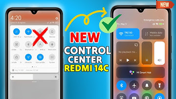 How to change Control Center in Redmi 14C Easily | Old to New Look!
