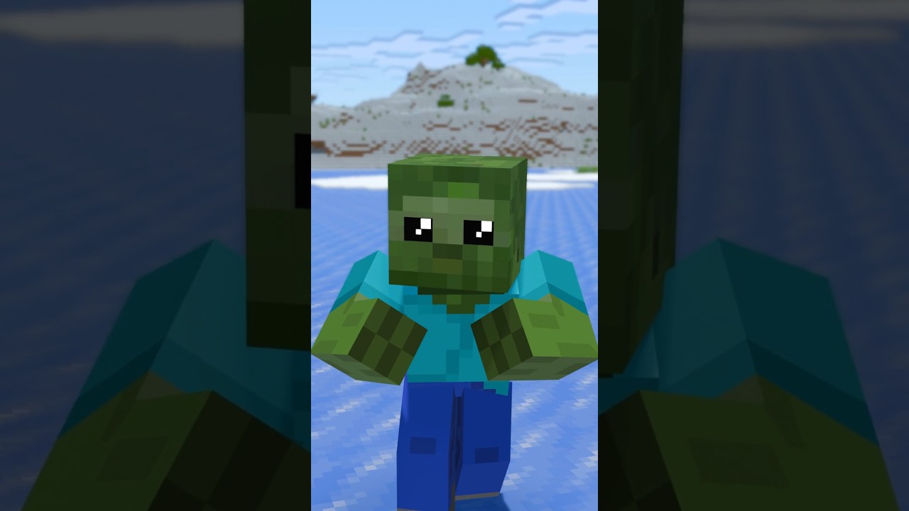 Never Challenge a Zombie on Ice... #minecraft