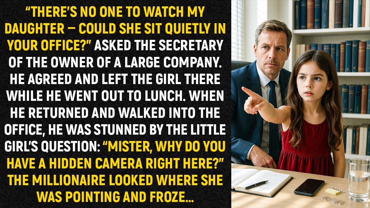 “There’s no one to watch my daughter—could she sit quietly in your office?” asked the secretary...