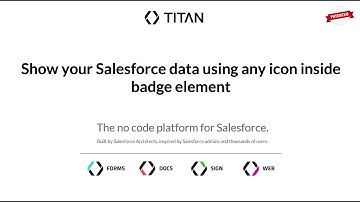 Show your Salesforce data using any icon inside badge element