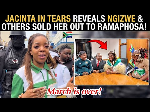 JACINTA IN TEARS 😭 REVEALS NGIZWE🇿🇦& OTHERS BETRAYED HER AFTER THE SECRET MEETING WITH RAMAPHOSA 
