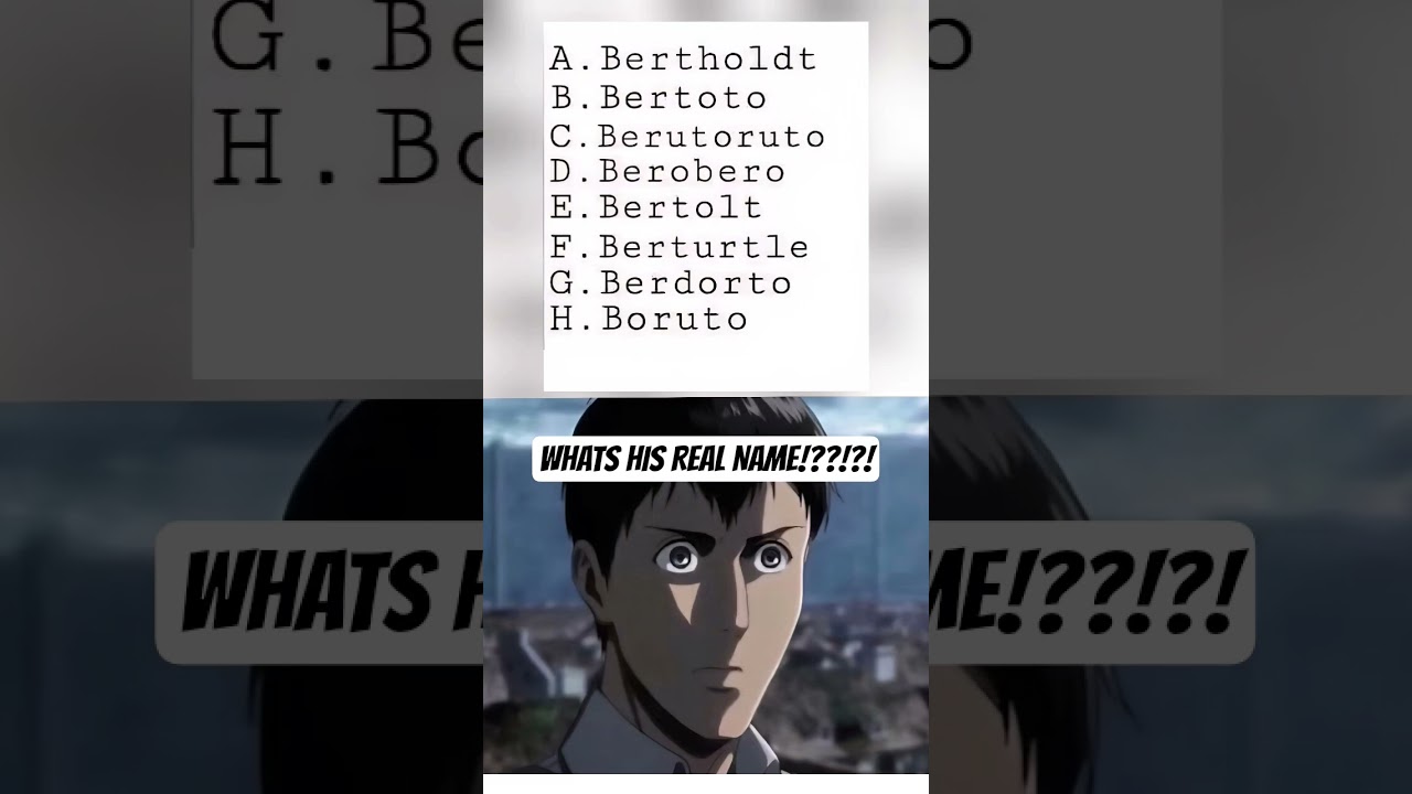 What is his real name!? 