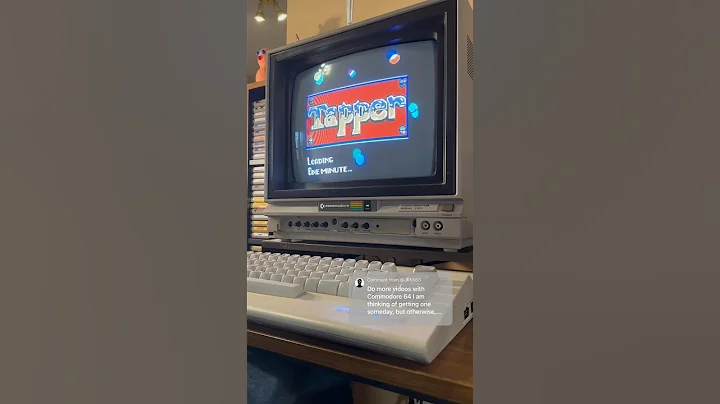 Commodore 64 ASMR: Loading Tapper from floppy disk #retrogaming #retrocomputing #asmr #80s