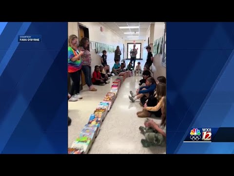 Clemmons Elementary School video of cereal box dominoes goes viral on TikTok