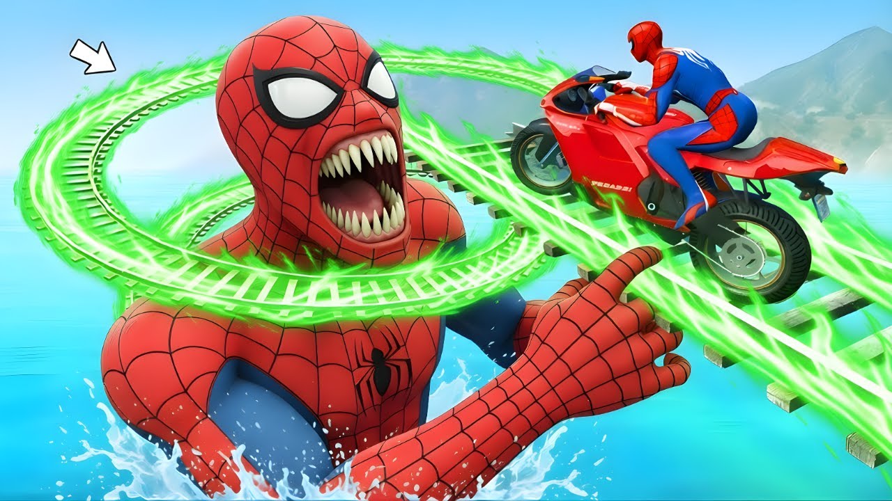 Rainbow Spider-Man Rescue fail Superhero vs brainrot vs batman | funny moments GTA 5 superheroes