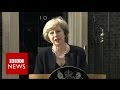 Theresa May: First speech as Prime Minister - BBC News