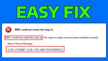 How To Fix MMC Could Not Create the Snap in Error
