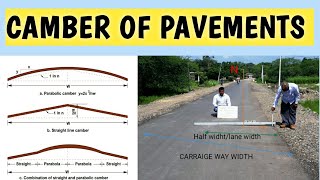 CAMBER IN ROADS PAVEMENTS | GEOMETRIC OF ROADS | CAMBER CHECKING & CALCULATION AT SITE