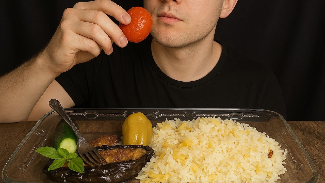 Azerbaijani Stuffed Vegetables & Rice ASMR | No Talking | 3 Sisters Dolma Sounds