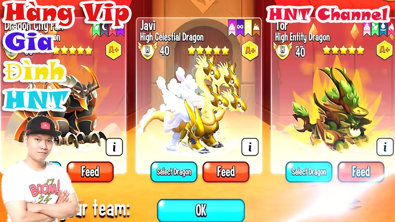 Dragon City JoshDub Gia Đình HNT Báo Hồng Rồng Lạ Heroic High Earthen Cuộc Đua Nè Dragon HNT Channel