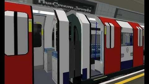 OpenBve Victoria line at Finsbury Park