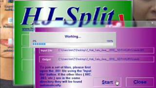 How to use hjsplit