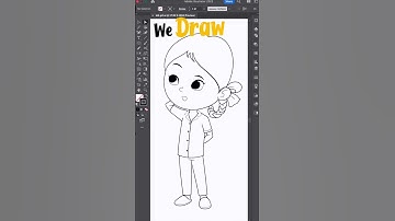 Little Girl Character Animation | Rough Sketch to Final Animation Process 👧#shorts #characterdesign