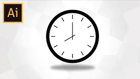 How To Draw a Simple Clock in Adobe Illustrator || easy way to draw clock || MH Computer Academy