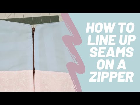 How to Sew a Perfect Invisible Zipper! Including Matching the Seams 