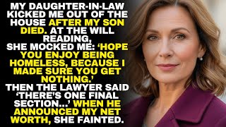 My Daughter-in-Law Kicked Me Out After My Son Died — But During The Will Reading, Everything Changed