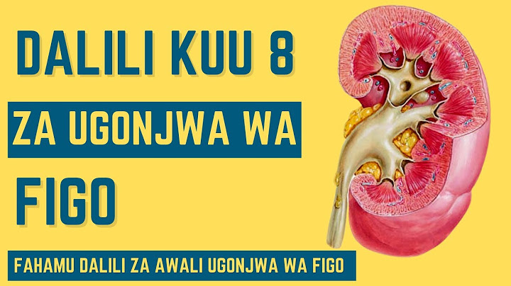 Dalili za ugonjwa wa figo : Zifahamu dalili kuu za awali za maradhi ya figo