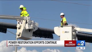 LCEC crews continue power restoration efforts throughout SWFL