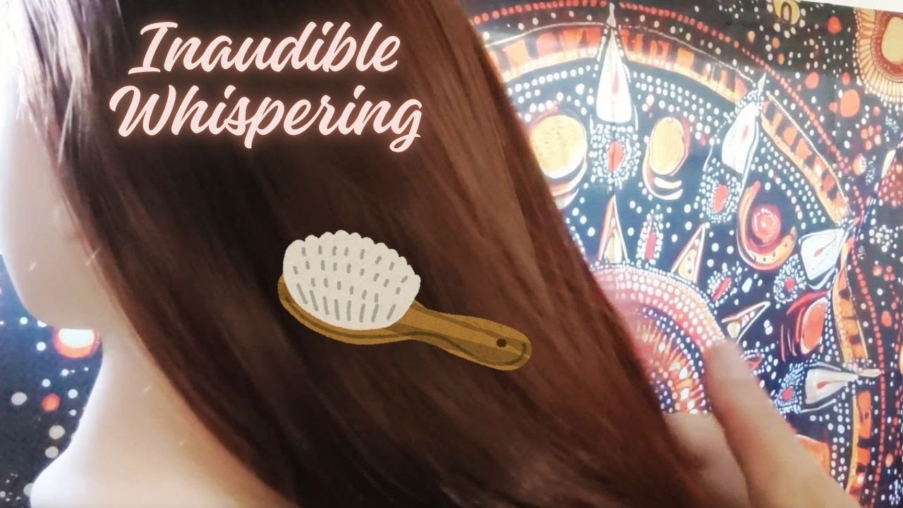 😴 ASMR ich bürste sanft deine Haare/Hair Brushing & Inaudible Whispering💆‍♀️
