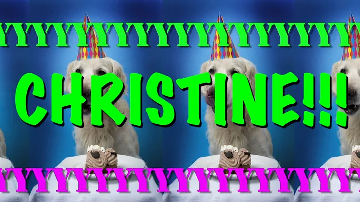 HAPPY BIRTHDAY CHRISTINE! - EPIC Happy Birthday Song