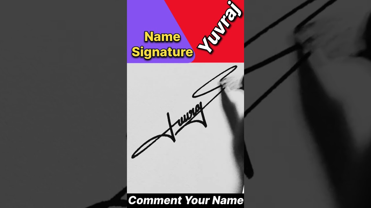 Yuvraj Name Signature Design || Letter Y Signature Sample|| 