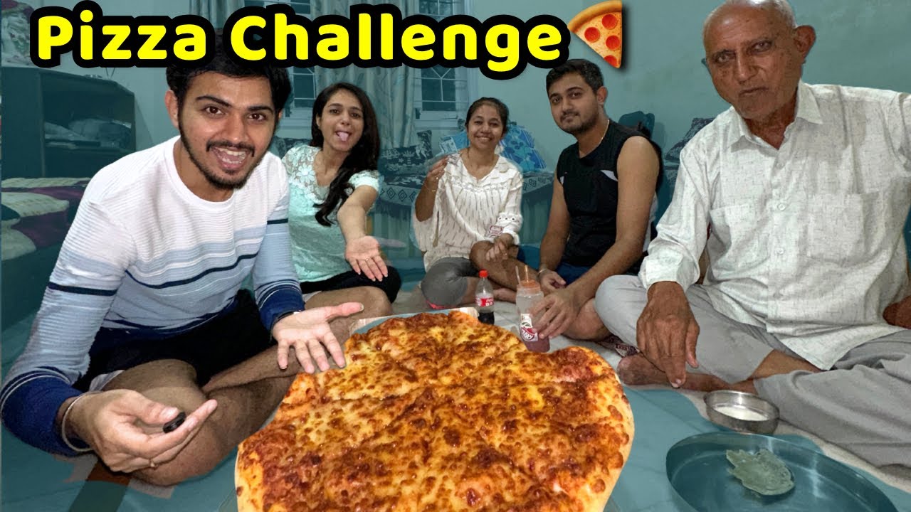 Large Pizza CHALLENGE😮 Looser Wife ના Clothes પહેરશે😂  Jaydeep Devangi Vlogs | Couple Vlog